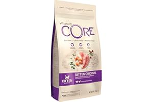 Wellness CORE Chaton 1,75 kg, Poulet/Dinde – Croquettes pour Chatons, 100% Naturelles, Prébiotique & Probiotiques, DHA, Huile de Saumon