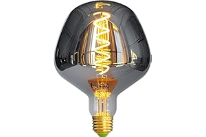 Bombillas LED Vintage TIANFAN 4W G125 Humo de Alien regulable forma irregular Base de tornillo Edison E27 especialidad de bombilla decorativa antigua