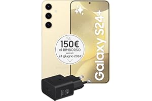 Samsung Galaxy S24+ Smartphone AI, Caricatore incluso, Display 6.7'' QHD+ Dynamic AMOLED 2X, Fotocamera 50MP, RAM 12GB, 256GB, 4.900 mAh, Amber Yellow [Versione italiana]
