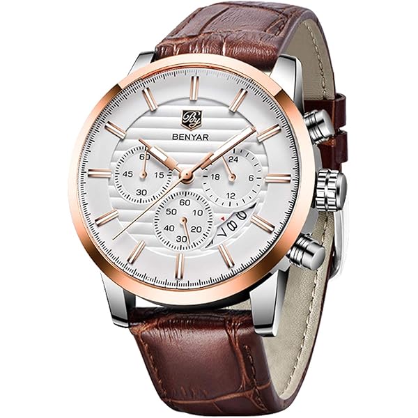 OLEVS Leren horloges voor heren, roestvrij staal, analoog kwartshorloge voor heren, klassiek zakelijk, waterdicht, oplichtend, dag, datum polshorloge voor heren, A4-zwarte wijzerplaat/zwarte leren