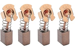 FADBUDS 4 PCS CB430 Carbon Brushes Compatible with Makita Cordless Angle Grinder 18V LXT BGA450 BGA452 DGA452 GA400BGA402 GA400D, High-Density Motor Carbon Brush 191971-3 Replacement Part for Electric Tools