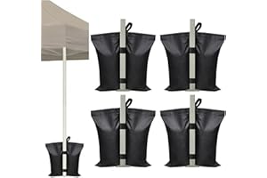 YQSIBTH Gazebo Sand Weight, 4 Pack Heavy Duty Sandbag Weights, Gazebo & Tent Sandbag Weights, Sand Weight Bags for Pop up Canopy Tent Outdoor Awnings Gazebos Trampolines