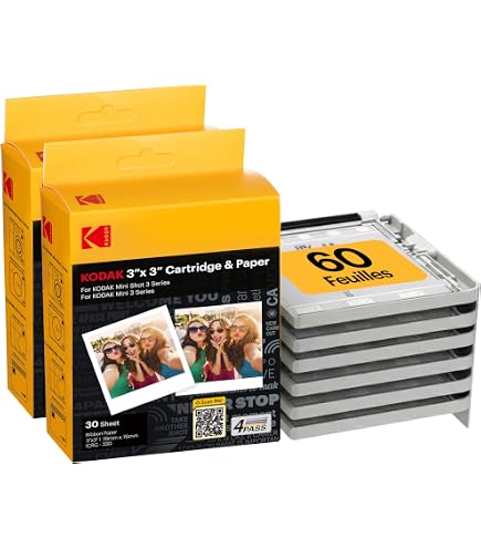 KODAK PHC120 Cartouche + 120 Papiers Photo 10x15 Cm - Compatible PD450 PD480 PD460
