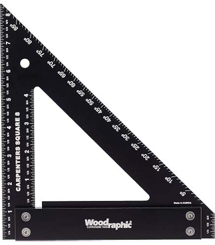 Sorandy Markierungslineal – Magnetisches Aluminium-Werkzeug Mit 15°–90° Winkelskala, Wasserwaage & Drehknopf