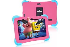 Fivahiva Kids Tablet 7 inch Android 12 with Proof Case, Parental Control, 2GB+32GB, HD Display, Dual Camera, WIFI, Bluetooth, Children for Ages 3-10