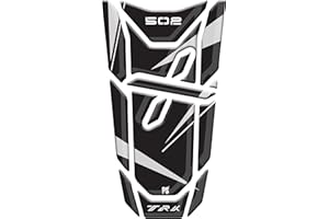 Paraserbatoio.it ADESIVI RESINATI EFFETTO 3D PER MOTO COMPATIBILI CON Benelli TRK 502 X - Nero - Paraserbatoio