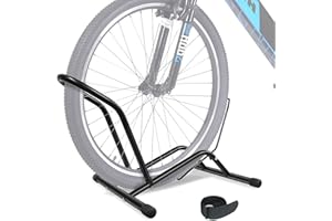 Begona Bike Floor Stand, Space Saving Bike Rack, Stable Bicycle Parking Stand, Portable for Garage and Apartment Bike Storage Rack, Fit for 16"-29" Kids/Road/Mountain Bike