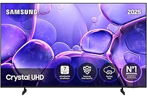 Samsung TV 55 Pulgadas Crystal UHD U8075F 4K Smart TV, Colores increíbles con Crystal Processor 4K, Escucha Todos los Altavoces con Q-Symphony, Datos protegidos Knox Security y Gaming Hub