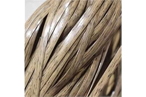 UYEOCO Brown Coffee Gradient Flat Synthetic Rattan Repair Material 8mm*70m 500g Flaches Pe-Rattan Kaffee Farbverlauf Flache Kunststoff Rattan Plastic Rattan Wicker Repair Kit Patio Furniture Repair