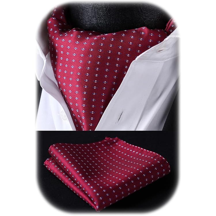 Cravate Ascot élégante WANYING - Style Vintage - Pour Mariage Et Cérémonie