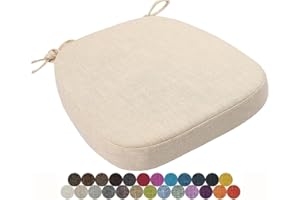 seokor Chair Cushion Kitchen, Memory Foam Chair Pads, 40x38/43x40/43x42cm with Ties Non-Slip Chair Pads，Outdoor Indoor Seat Cushion for Dining Office Garden Chair(Color2,40x38x3cm)