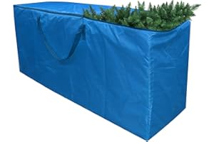 NOMIOU Sac de Rangement pour Sapin de Noël–Convient aux Arbres de Noël de 9FT de Haut–Sac en Tissu Oxford Robuste imperméable avec poignées renforcées durables et Fermetures éclair