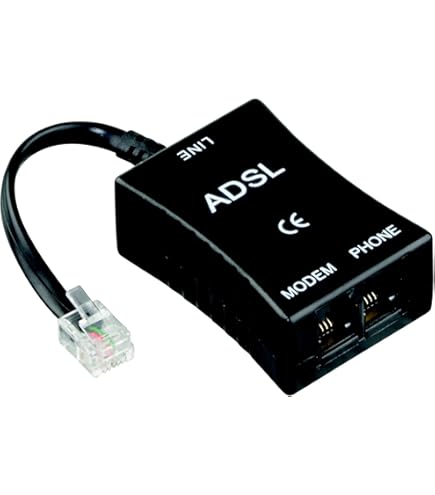 Vodafone Modem 2 Filtri/Splitter ADSL2 RJ11 - Separa Linea Telefono Da Linea Internet, Per Modem E Fax Splitter Doppio Generico - Foto 6