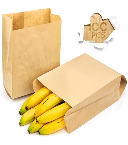 Sacs En Papier Résistants à L'humidité – Imprimés Bio – Fruits Et Légumes
