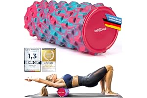 ‎BODY & MIND Body & Mind® Faszienrolle Massage-Rolle Fitnessrolle Sportrolle Therapierolle; Faszien-Training am Oberkörper, Nacken, Rücken, Beine, Waden & Allen Anderen Muskelgruppen; 33 x 14,5 cm