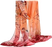 Sanwood® Ladies Chiffon Scrawl Flower Printed Wrap Scarf