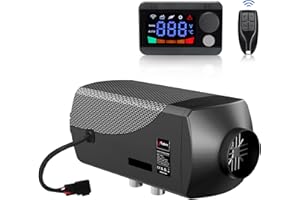 HCALORY Riscaldatore ad Aria Diesel 5-8kw, Riscaldatore per Veicoli Diesel 12V, Riscaldatore Stazionario Diesel Portatile, con Monitor LCD e Telecomando per Camion, Autobus, Barca, Camper
