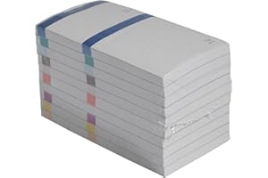 Exacompta - Réf. 96399E - Paquet de 10 blocs vendeurs 100 feuillets numérotés de 1 à 100 - 2 coupons 1 détachable - Pour kermesse, loterie, tombola - Format 6,6 x 13,5 cm - bande couleur - Assorties