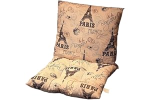 PING BU Cuscino per sedia spesso 8 cm con schienale posteriore, cuscino per sedia con schienale basso, cuscino per sedie da giardino, sdraio, ufficio, sala da pranzo (40 x 40 cm, G)