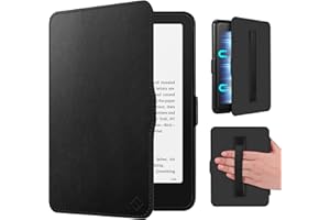 Fintie Etui z paskiem na rękę do Kindle Paperwhite (12. generacji) i Kindle Colorsoft/Paperwhite Signature Edition 2025/2024, lekkie etui z funkcją Auto Sleep/Wake, czarne