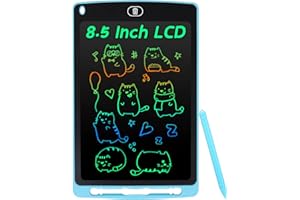 Coolzon Tavoletta Grafica LCD Scrittura Colorato 8.5 Pollice, Elettronica Lavagna Cancellabile da Disegno con Penna, Portatile Lavagnetta per Bambini Digitale Ewriter con Pulsante Elimina, Blu