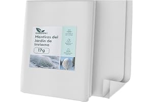 GARDENIX Fieltro de Invierno para Plantas, 17 g/m², Fieltro para jardín, 3,2 x 5 m (16 m²), protección Invernal para Plantas, Fieltro Protector de Plantas