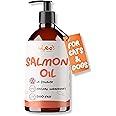 Leo's Salmon Oil for Dogs and Cats | Premium 100% Natural Fish Oil Supplements for Dogs and Cat Owners | Enhances Coat Shine, Joint & Brain Health, Itchy or Dry Skin, and Dandruff Hair Treatment 500ml