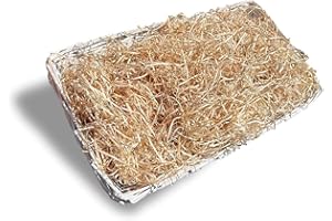 Wood Wool Packaging Hamper Fill Filling Gift Basket Shred WoodWool Pets Packaging Sustainable Eco Friendly Kiln Dried Wool Loose Packing UK Made Superior Shelby Wood Company Natural Filling (500g)
