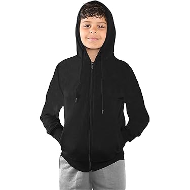A.​Kids' Marvel Crossover Graphic Black Hoodie – Warm Fleece Pullover