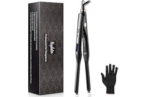 Haglater Pencil Straighteners,Mini Straightener and Curl 2 in 1, 100-220 ° C, Dual Voltage,Straighteners for All Short Hair Types, Bangs, Male Beard