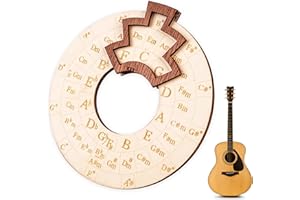 JADYON Strumento Per La Melodia In Legno, Ruota Circolare in Legno Estrumento Educativo Musicale, Ruota Degli Accordi Per Cantautori, Insegnanti E Musicisti, Strumento Educativo Per La Teoria Musicale