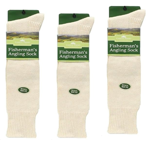 Country Pursuit Wool Rich Fisherman Socks – UK 7-11 / EU 41-45 (80% Wool, 1 Pair)