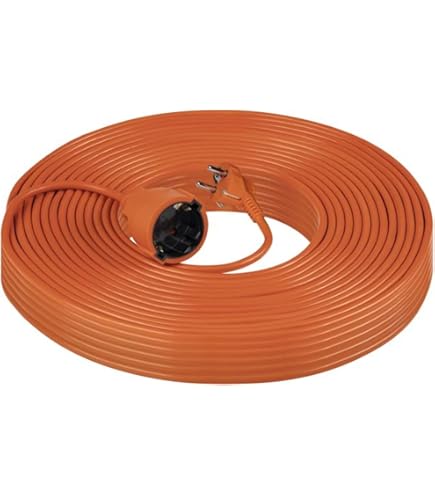 Cavo Di Prolunga Da Giardino 30m Arancione - Sicuro E Resistente Per Esterni - Foto 8