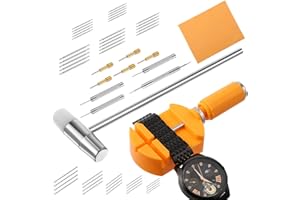 Gtziqa Watch Link Removal Kit, 52 Pcs Watch Adjustment Tool Kit Watchs Resizing Kits Professional Spring Bar Tool with Punch Hammer for Watches Repair, Adjust Band