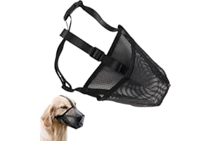 BYYT Museruola Per Cani, Per Cani Di Taglia Media, Morbida E Regolabile, Per Cani Di Taglia Grande, Morbida A Rete Per Cani Di Taglia Piccola, Media E Grande, Consente Il Sollevamento E Il Bere