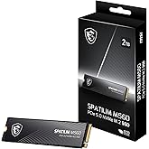 MSI SPATIUM M560 SSD 2 TB - PCIe 5.0 NVMe M.2 dahili katı hal s&uuml;r&uuml;c&uuml;, 10.300 MB/s okuma, 8.700 MB/s yazı, 3D NAND, entegre ve