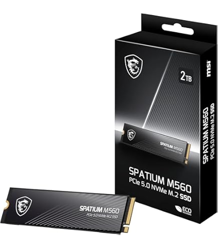 MSI SPATIUM M480 PRO PCIe 4.0 NVMe M.2 2TB Internal SSD PCIe Gen4