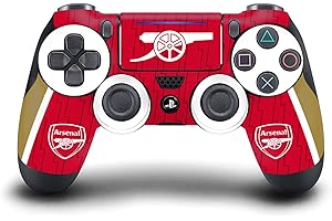 Head Case Designs Officially Licensed Arsenal FC Home 2023/24 Crest Kit Vinyl Sticker Gaming Skin Decal Cover Compatible With Sony PlayStation 4 PS4 DualShock 4 Controller