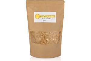 ‎BIOBUDDYS Bio Couscous vollkorn 1kg – aus Vollkorn Hartweizengrieß, kontrolliert biologisch, ballaststoffreich & vegan – schnelle Zubereitung, ideal für Salate, Beilagen & orientalische Gerichte