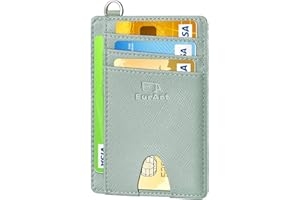 FurArt Credit Card Holder Wallet, Slim RFID Blocking Minimalist Women's Card Wallet