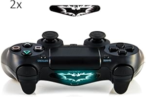 giZmoZ n gadgetZ 2x LED Black Batman Light Bar Decal Sticker For PlayStation 4 PS4 Controller DualShock 4