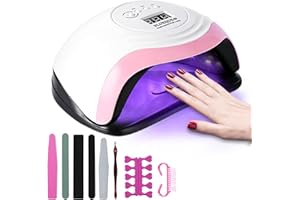 JOYBOY 168W Lámpara LED Uñas,Lampara Secadora de LED/UV,Gel Curado Máquina 36LED y Pantalla LED,Lampara UV LED Uñas con 4 Temporizador de 10s,30s,60s 99s Para Manicura Pedicure Nail Art