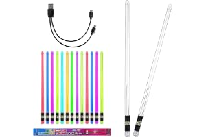 2 stycken LED-lampor, trumpinne, 13 färggradient LED-lampor, trumpinnar, upplysta trumpinnar, lysande trumpinnar, uppladdning