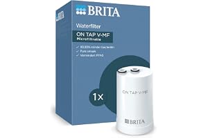 BRITA Vattenfilter för kran ON TAP V-MF (600L) – Reducerar klor, PFAS, 99,99% bakterier, mikropartiklar och metaller – för gott och säkert dricksvatten