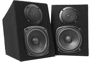 SKYTEC Fenton DMS40 – Paire d’enceintes monitoring, 2 x 100 Watts, haut-parleurs passifs, enceintes idéales pour DJ amateurs et professionnels