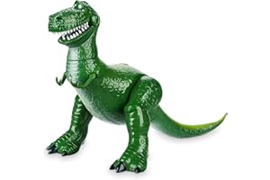 Disney Store Official Rex Interactive Talking Action Figure from Toy Story, 30cm/12”, Features 11+ English Phrases, Interacts with Other Figures and Toys, Moveable Neck, Jaw, Legs & Tail, Ages 3+