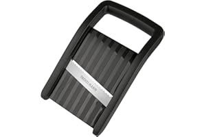 Fackelmann Kompakt-Hobel, Gemüsehobel mit Edelstahlklinge, Reibe mit ergonomischem Griff (Farbe: Schwarz/Silber), Menge: 1 St