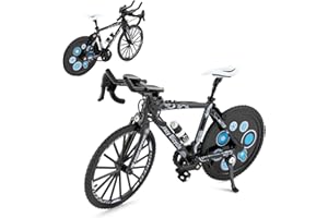 TGRCM-CZ Alloy bicycle model, simulation Racing Bike Finger Bicycle Toy for children's toys(Black)
