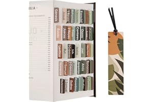 Morjor Spanische Bibelregister für Damen und Herren, separadores de biblia en espaol, Erdmotiv, 75 große bedruckte Bibelreiter & 1 Lesezeichen, laminierte Bibelindex-Tabs zum Studium der Bibel,