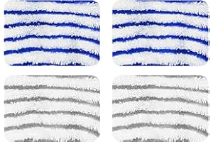 JOYECHO 4 Pièces Chiffons de Rechange pour Rowenta Clean & Steam, Compatibles avec Modèles ZR005801 / RY7 / RY8, Accessoires Serpillière Microfibre Lavable et Réutilisable